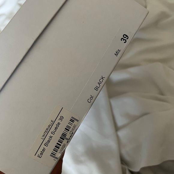 L’Intervalle Black Suede Laser Cut Booties - 39 - Picture 5 of 6